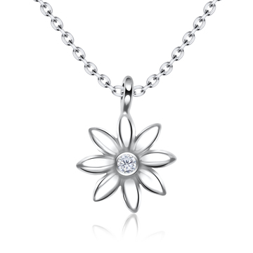 Daisy Design Silver Necklace SPE-3619